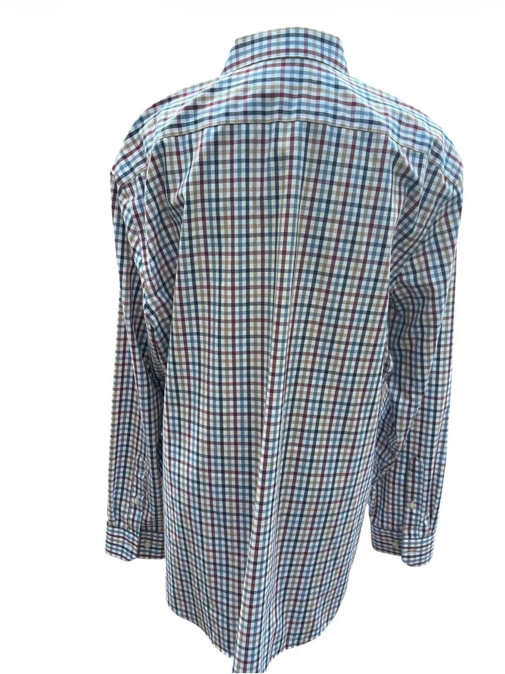 Banana Republic Cotton Men Plaid Slim Fit Button Down XL Professional Preppy